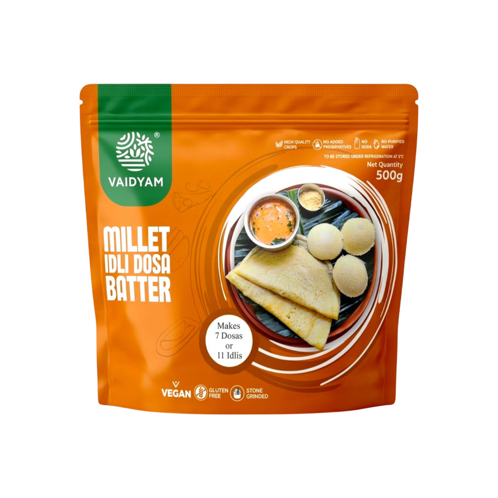 Vaidyam Millets Idli Dosa Batter 500g